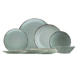 Hermia Vajilla de Porcelana 24 Piezas Verde CXEO24Y2730P03